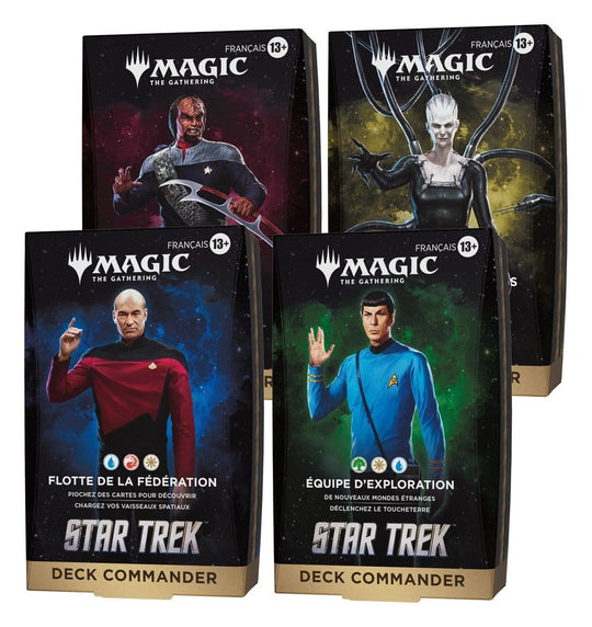 Magic the Gathering Star Trek Commander-Decks Umkarton (4) französisch