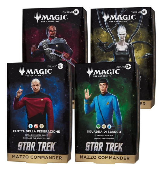 Magic the Gathering Star Trek Commander-Decks Umkarton (4) italienisch