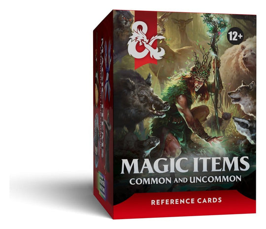 Dungeons & Dragons RPG Referenzkarten - Magische Gegenstände (Gewöhnlich und Ungewöhnlich) *Englische Version*