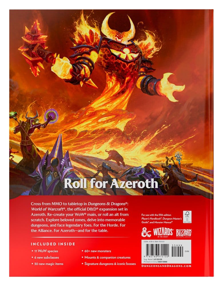 Dungeons & Dragons RPG World of Warcraft Buch *Englische Version*