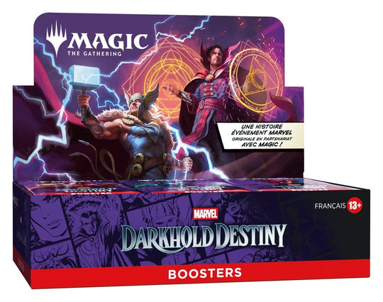 Magic the Gathering Marvel: Darkhold Destiny Play-Booster Display (30) französisch
