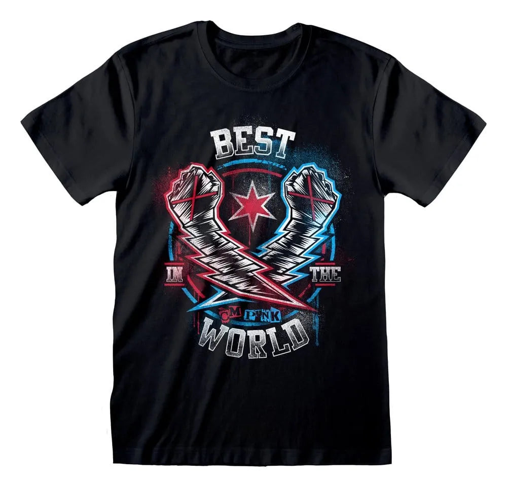WWE T-Shirt CM Punk Best In The World Black Größe M