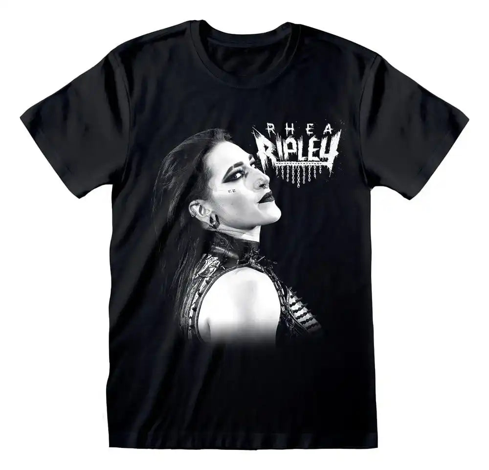 WWE T-Shirt Rhea Ripley Faded Photo Black Größe M