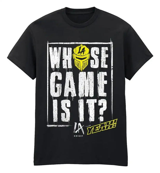 WWE T-Shirt Who's Game Is It Black Größe L