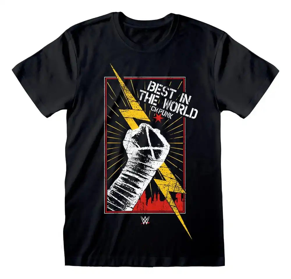 WWE T-Shirt CM Punk Black Größe S