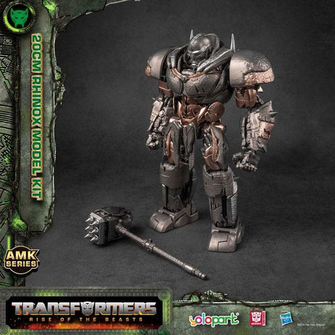 Transformers Rise of the Beasts AMK Series Plastic Model Kit Rhinox 20 cm