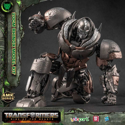 Transformers Rise of the Beasts AMK Series Plastic Model Kit Rhinox 20 cm