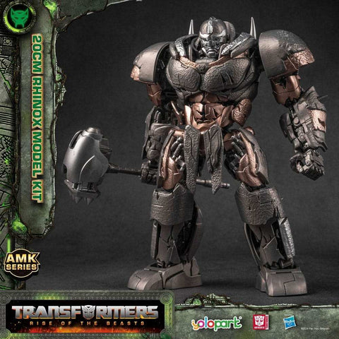 Transformers Rise of the Beasts AMK Series Plastic Model Kit Rhinox 20 cm