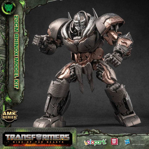 Transformers Rise of the Beasts AMK Series Plastic Model Kit Rhinox 20 cm