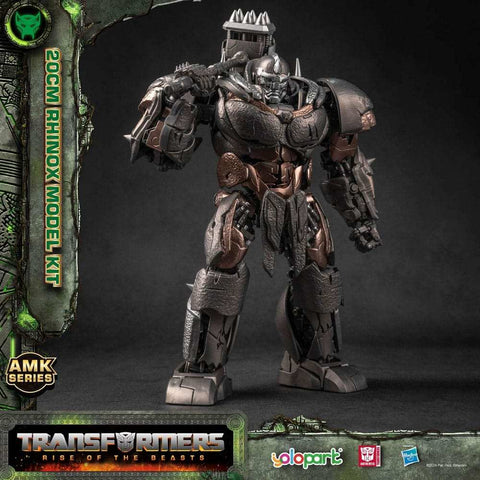 Transformers Rise of the Beasts AMK Series Plastic Model Kit Rhinox 20 cm