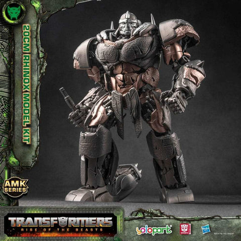 Transformers Rise of the Beasts AMK Series Plastic Model Kit Rhinox 20 cm