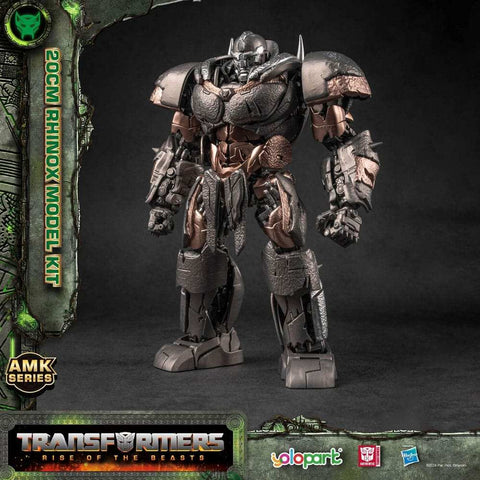 Transformers Rise of the Beasts AMK Series Plastic Model Kit Rhinox 20 cm