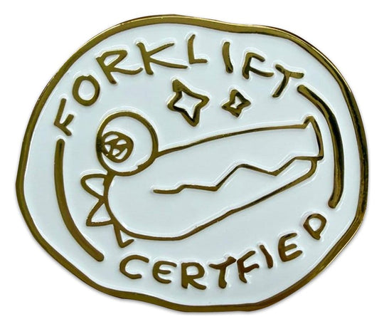Crashout Crew Ansteck-Pin Forklift Certified