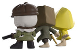 Little Nightmares II Minitooz 3er-Pack Mono, Six & Hunter 7 cm