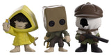 Little Nightmares II Minitooz 3er-Pack Mono, Six & Hunter 7 cm