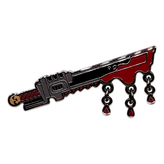 Space Marine 2 Ansteck-Pin Chainsword  5 cm