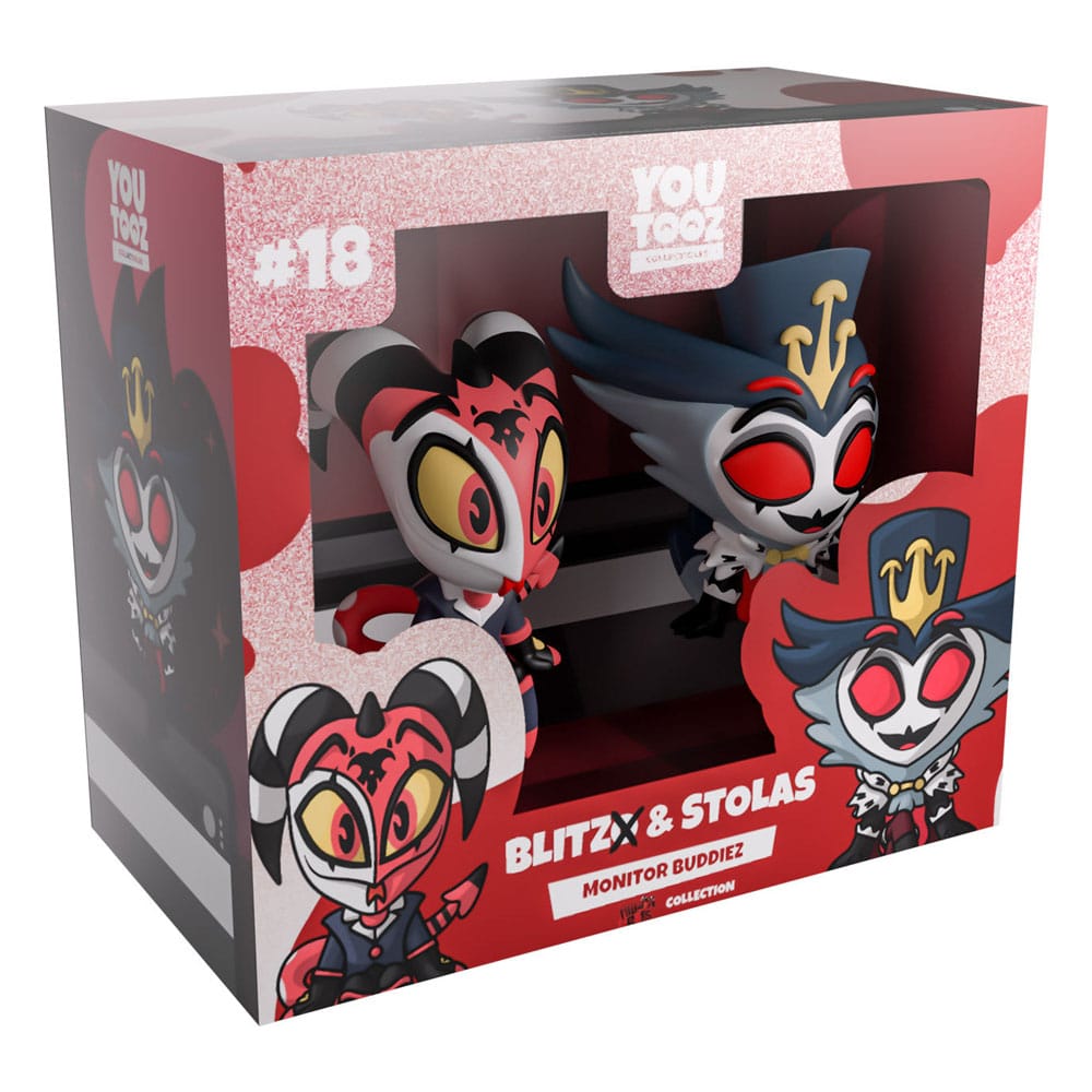Helluva Boss Vinyl Figuren Blitzo & Stolas Monitor Buddiez