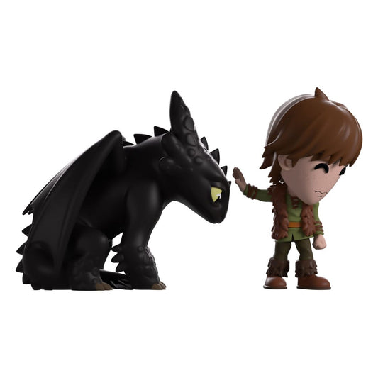 Drachenzähmen leicht gemacht Vinyl Figur Meeting Toothless 11 cm