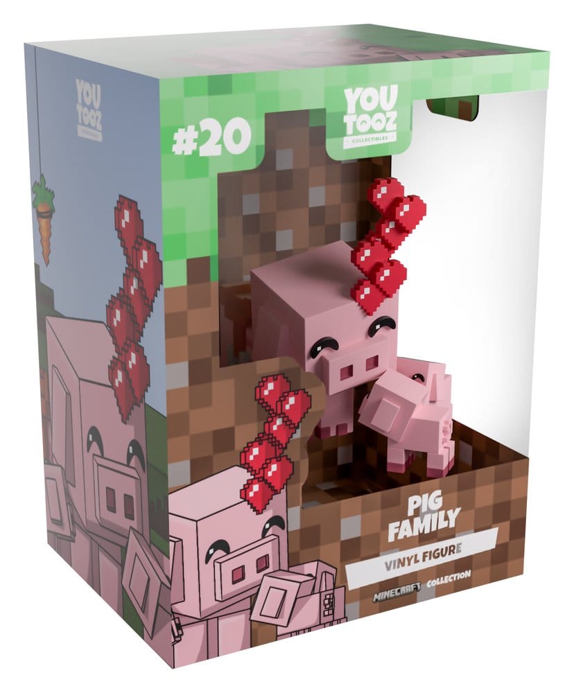 Minecraft Vinyl Figur Pig Family 8 cm