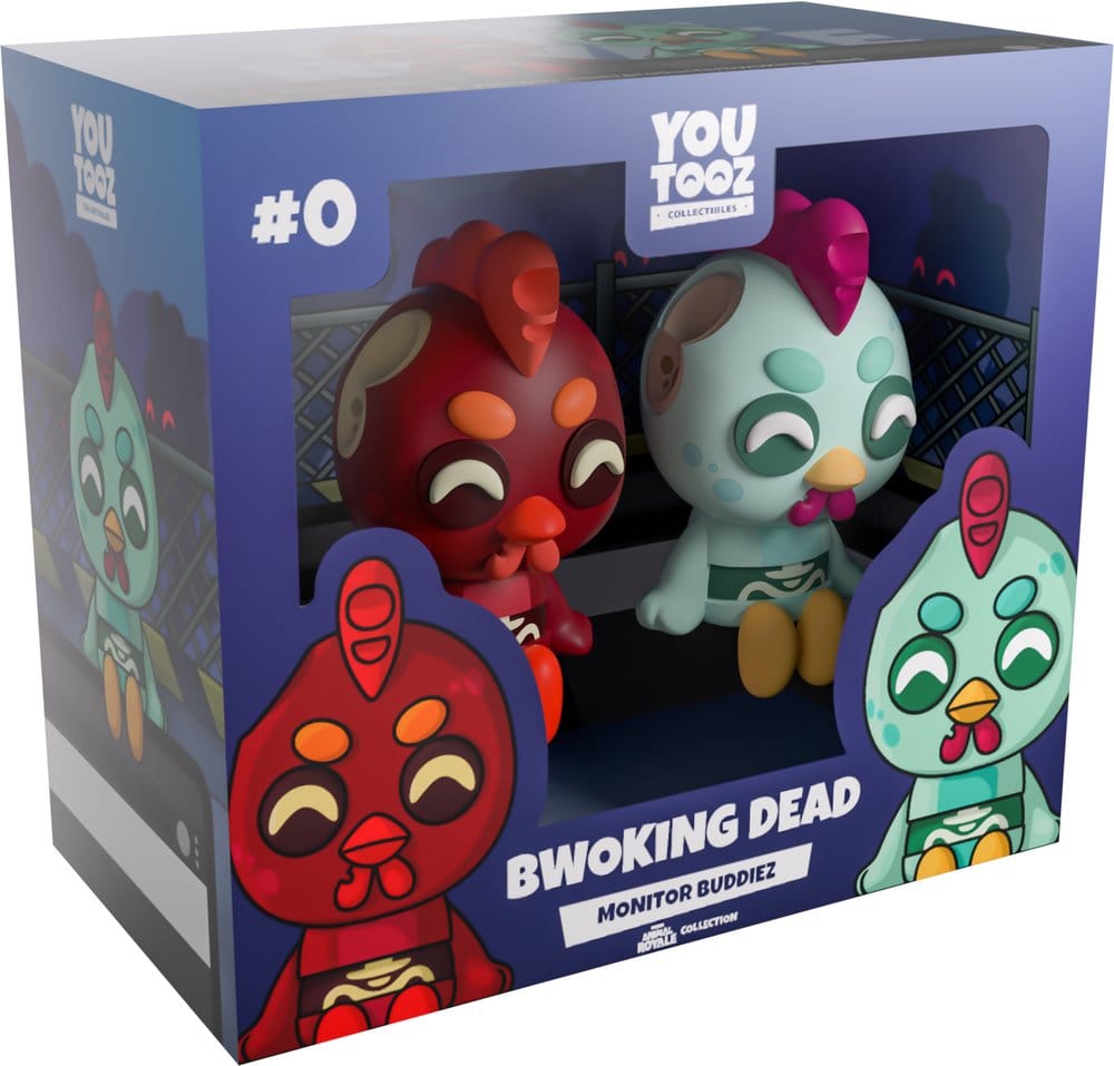 Super Animal Royale Vinyl Figuren Bwoking Dead Monitor Buddiez 7 cm