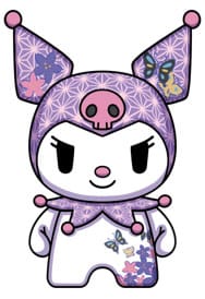 Sanrio DZNR Plüschfigur Kuromi Asanoha Edition 18 cm