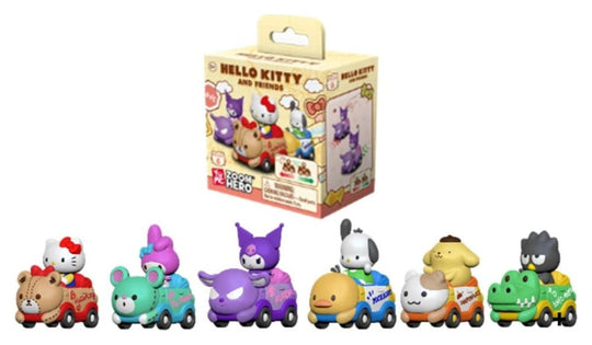 Sanrio Zoom Hero Rückzug-Fahrzeuge mit Figuren Hello Kitty and Friends Series 1 Blind Box Display (12)