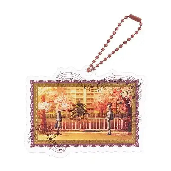 Your Lie in April Acrylic Schlüsselanhänger Anime Scene B 8 cm - Smalltinytoystore