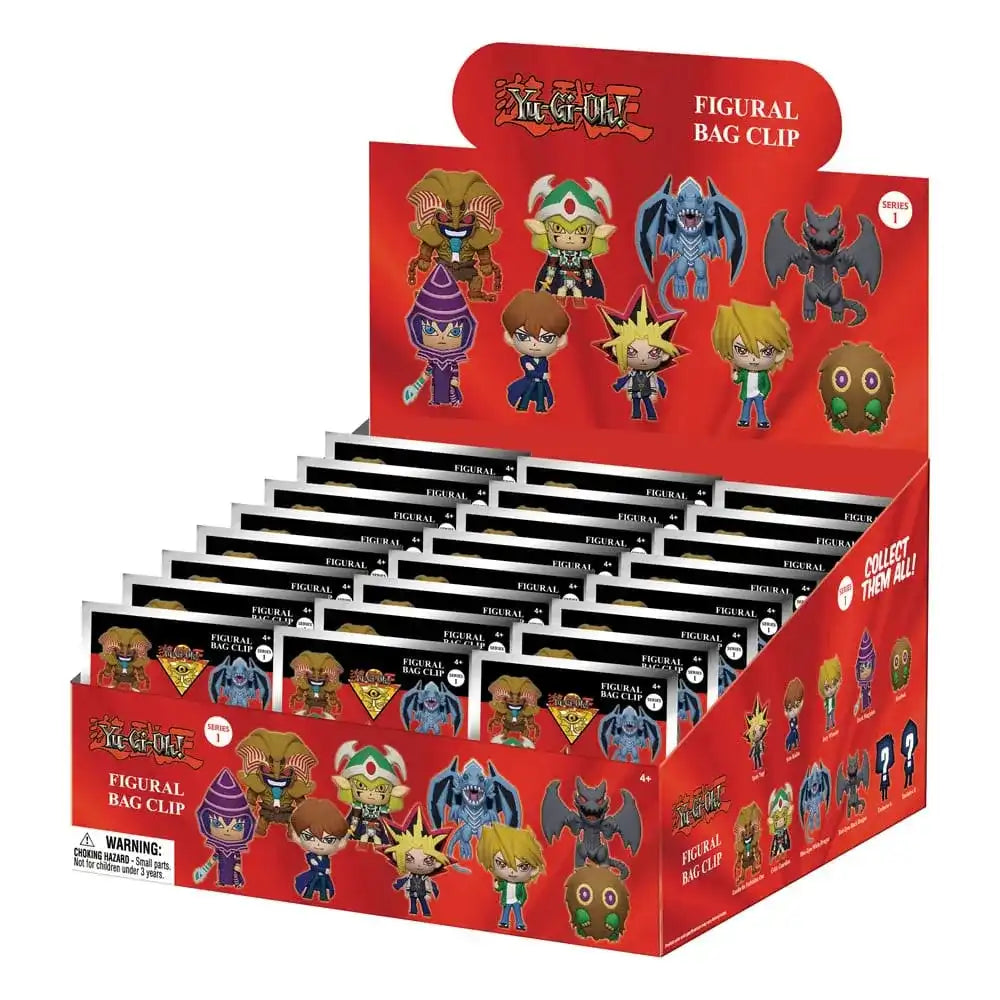 Yu-Gi-Oh 3D PVC-Taschenanhänger Series 1 Display (24) - Smalltinytoystore