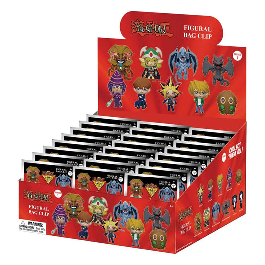 Yu-Gi-Oh 3D PVC-Taschenanhänger Series 1 Display (24) - Smalltinytoystore