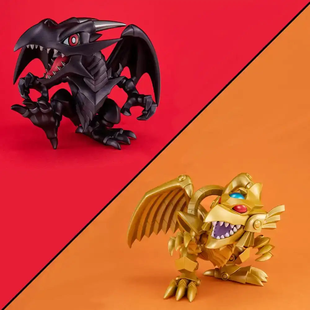 Yu-Gi-Oh! Duel Monsters Megatoon PVC Statue Red Eyes Black Dragon & The Winged Dragon of Ra 13 cm (with gift) - Smalltinytoystore