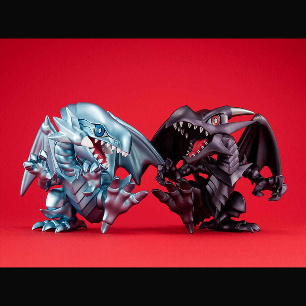 Yu-Gi-Oh! Duel Monsters Megatoon PVC Statue Red Eyes Black Dragon & The Winged Dragon of Ra 13 cm (with gift) - Smalltinytoystore