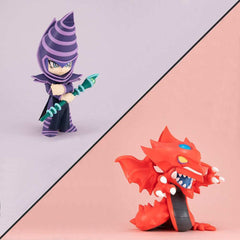 Yu-Gi-Oh! Duel Monsters Megatoon PVC Statue Slifer the Sky Dragon & Dark Magician (with gift) - Smalltinytoystore