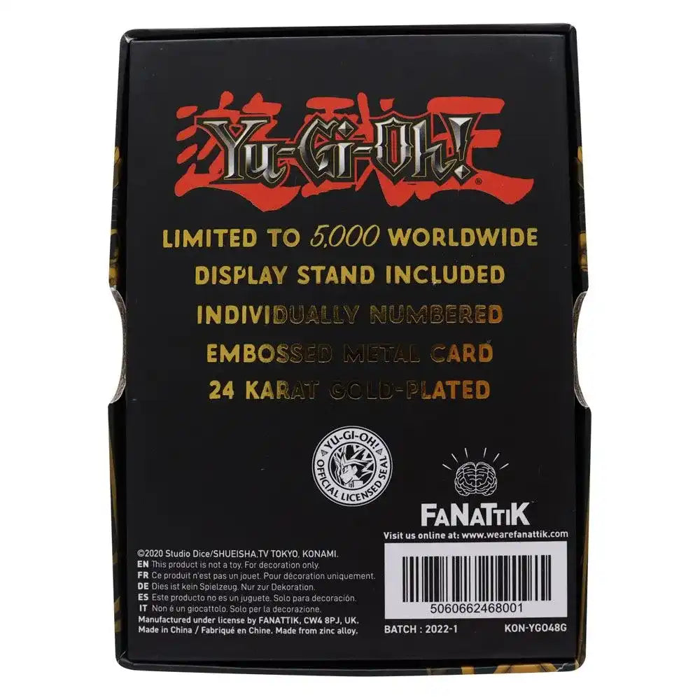 Yu-Gi-Oh! Metallbarren Jinzo Limited Edition (vergoldet) - Smalltinytoystore