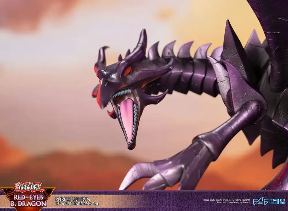 Yu-Gi-Oh! PVC Statue Red-Eyes B. Dragon Purple Colour 33 cm - Smalltinytoystore