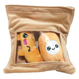 Yummis Together Plüschfiguren 2er-pack Bratwurst & Senf in Take Away Bag 21 cm - Smalltinytoystore