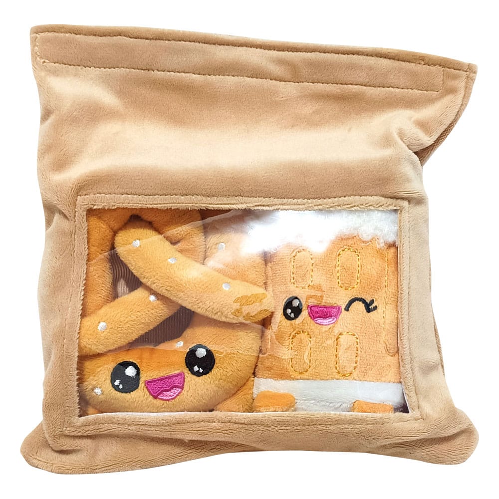 Yummis Together Plüschfiguren 2er-pack Brezel & Bier in Take Away Bag 21 cm - Smalltinytoystore