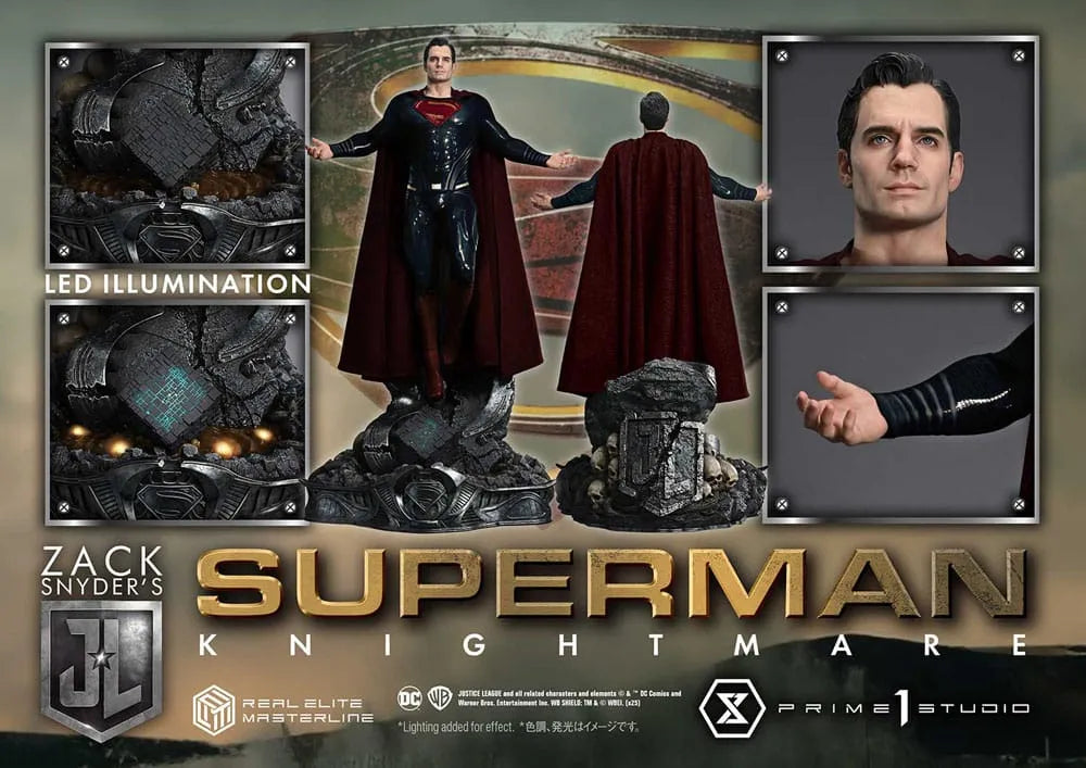 Zack Snyder's Justice League Real Elite Masterline Series Statue 1/3 Superman Knightmare Color Edition 95 cm - Smalltinytoystore
