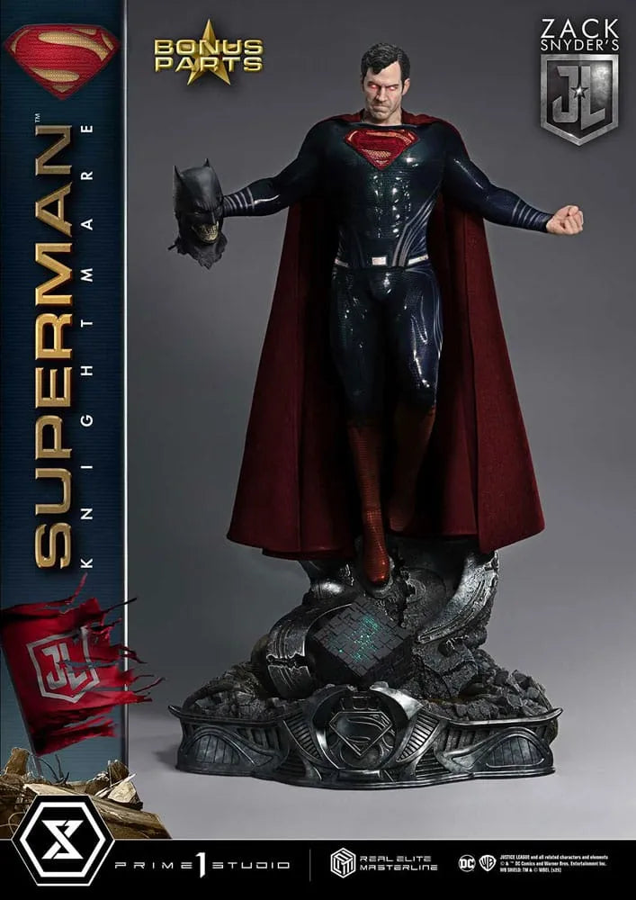 Zack Snyder's Justice League Real Elite Masterline Series Statue 1/3 Superman Knightmare Color Edition Deluxe Bonus Ver. 95 cm - Smalltinytoystore