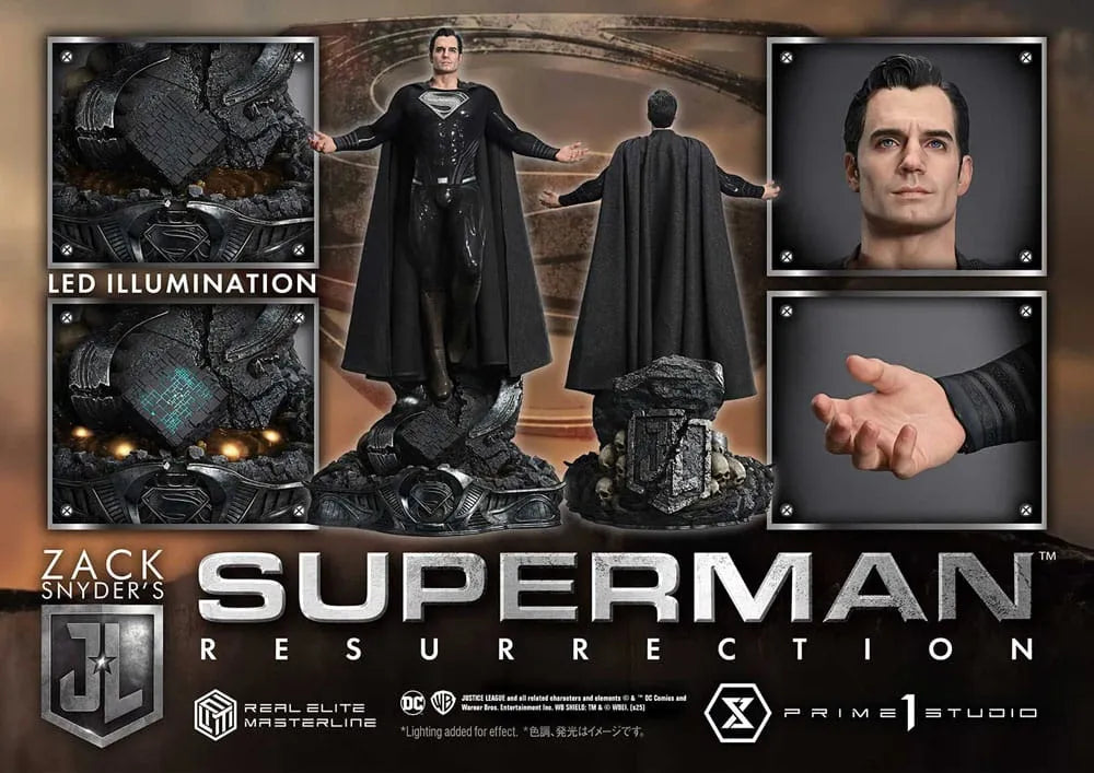 Zack Snyder's Justice League Real Elite Masterline Series Statue 1/3 Superman Resurrection 95 cm - Smalltinytoystore