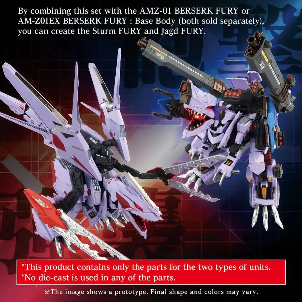 Zoids Model Kit Zubehör-Set AM-Z01CP Berserk Fury Sturm & Jagd Unit