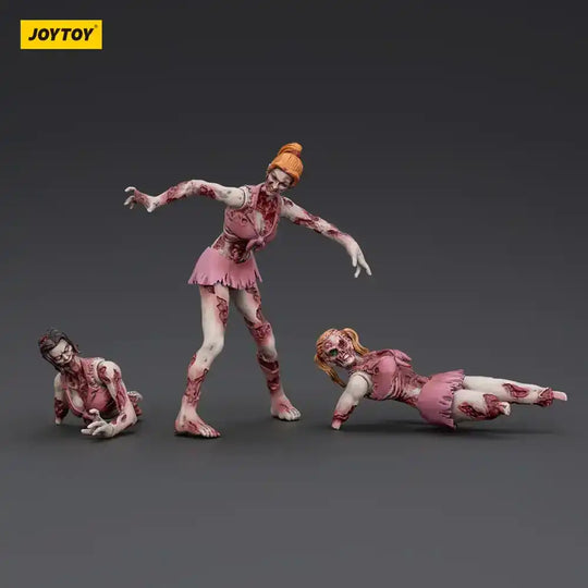 Zombie Dark Source Actionfiguren 3er-Pack Cheer Leaders 8 cm - Smalltinytoystore