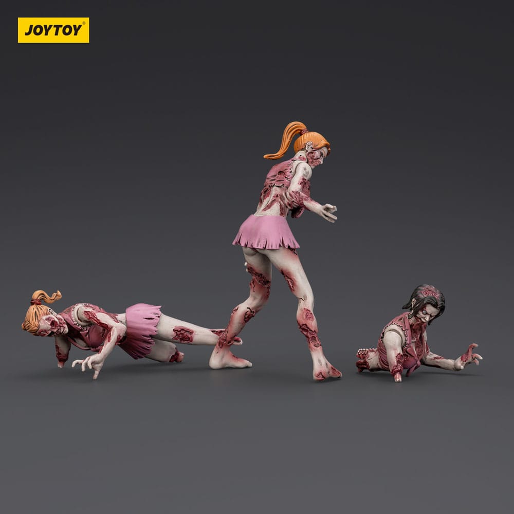 Zombie Dark Source Actionfiguren 3er-Pack Cheer Leaders 8 cm - Smalltinytoystore