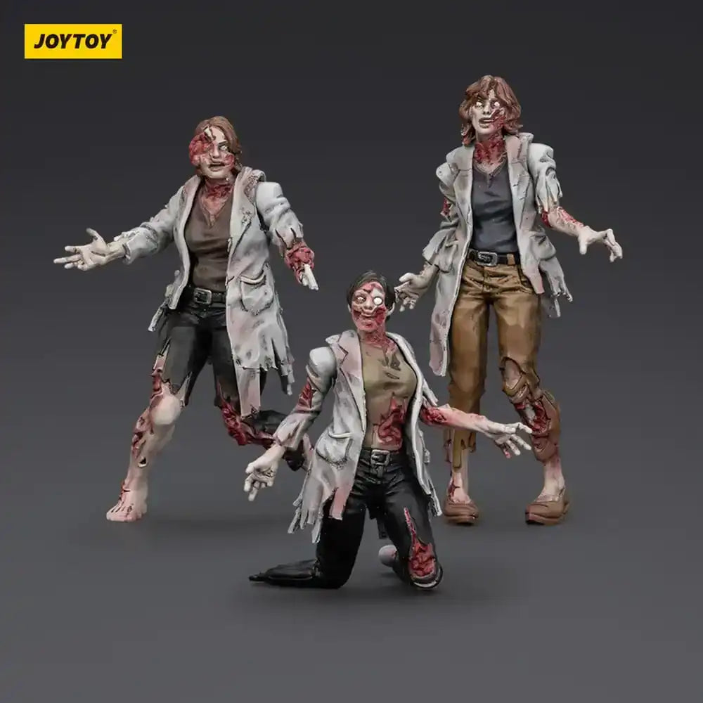 Zombie Dark Source Actionfiguren 3er-Pack Scientists (Female) 8 cm - Smalltinytoystore