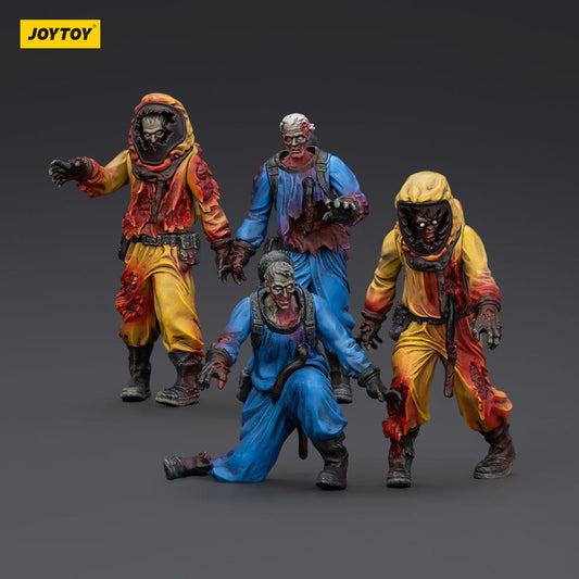 Zombie Dark Source Actionfiguren 4er-Pack Biochemical Lab Team 8 cm - Smalltinytoystore