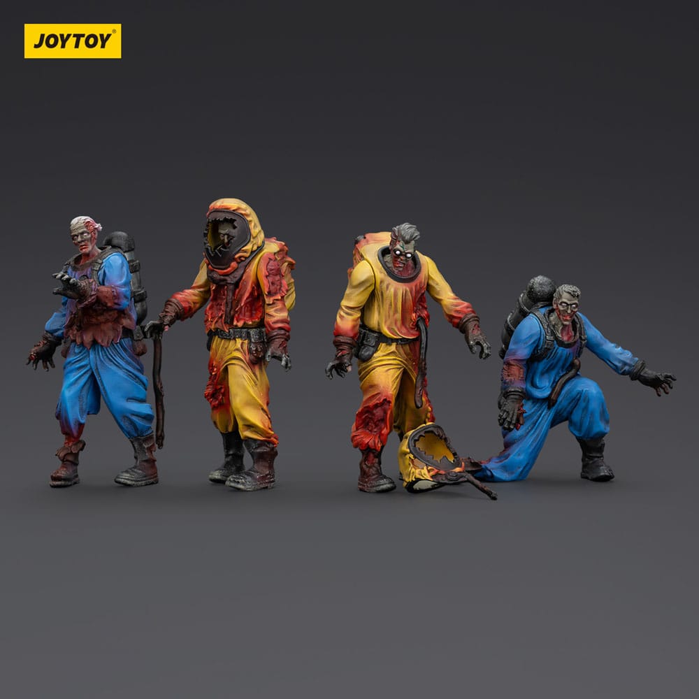 Zombie Dark Source Actionfiguren 4er-Pack Biochemical Lab Team 8 cm - Smalltinytoystore