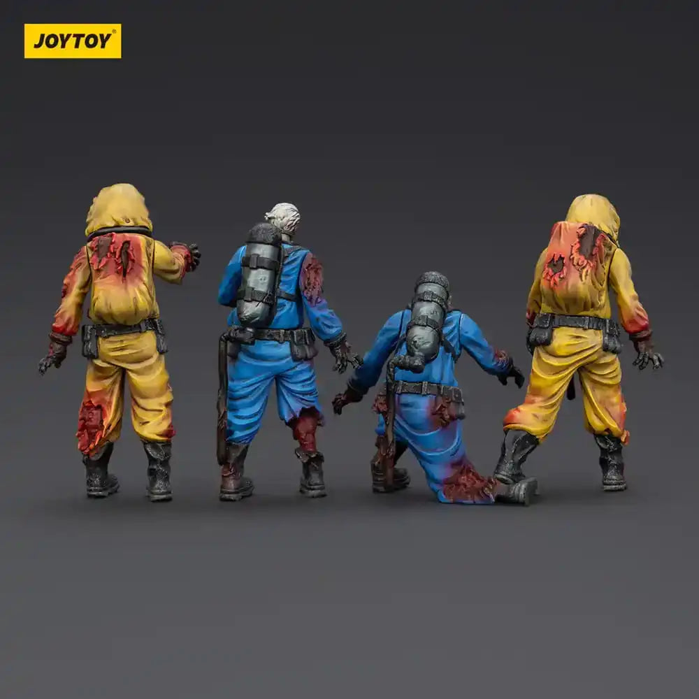 Zombie Dark Source Actionfiguren 4er-Pack Biochemical Lab Team 8 cm - Smalltinytoystore
