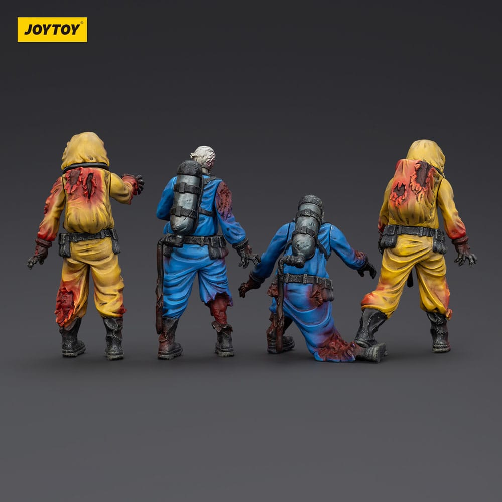 Zombie Dark Source Actionfiguren 4er-Pack Biochemical Lab Team 8 cm - Smalltinytoystore