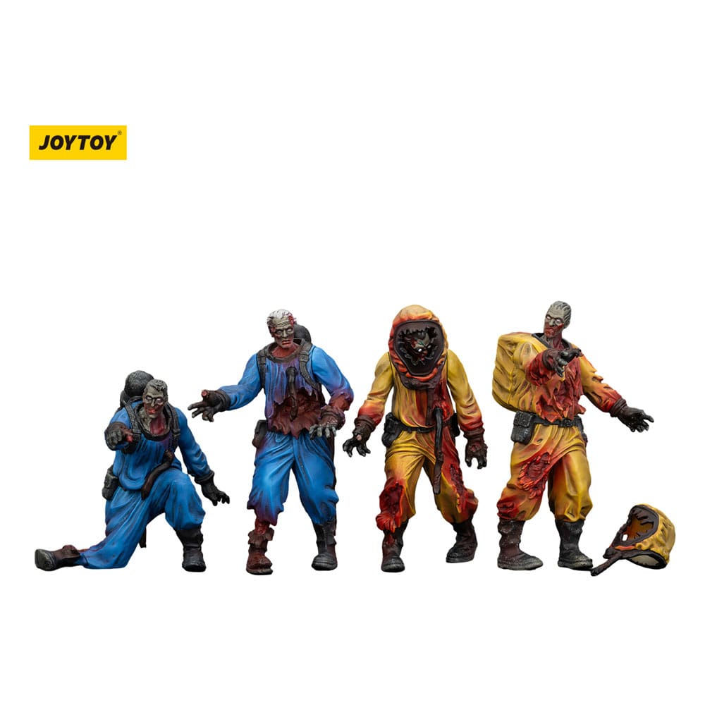 Zombie Dark Source Actionfiguren 4er-Pack Biochemical Lab Team 8 cm - Smalltinytoystore