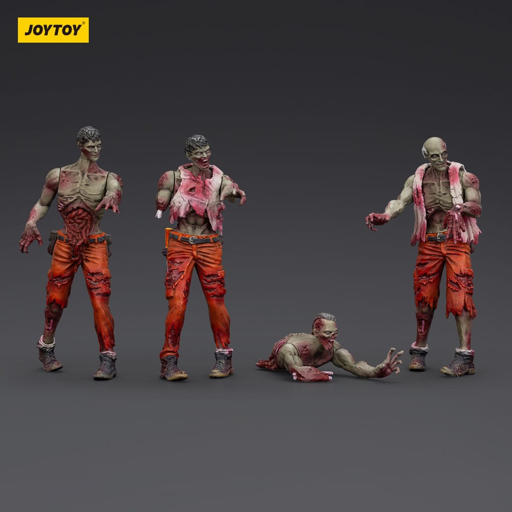 Zombie Dark Source Actionfiguren 4er-Pack Mechanic Team 8 cm - Smalltinytoystore