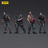 Zombie Dark Source Actionfiguren 4er-Pack Police (Male) 8 cm - Smalltinytoystore